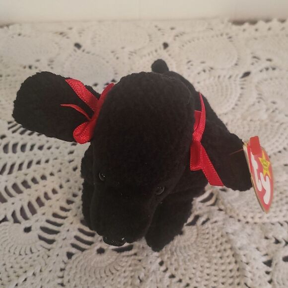 Vintage 1998 Ty Beanie Baby GIGI the Black Poodle - Picture 3 of 9